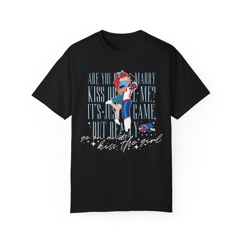 Ariel x High School - Kiss The Girl -The Little Mermaid Inspired - Unisex Comfort Colors T-shirt image 6