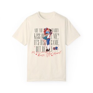 Ariel x High School - Kiss The Girl -The Little Mermaid Inspired - Unisex Comfort Colors T-shirt image 4