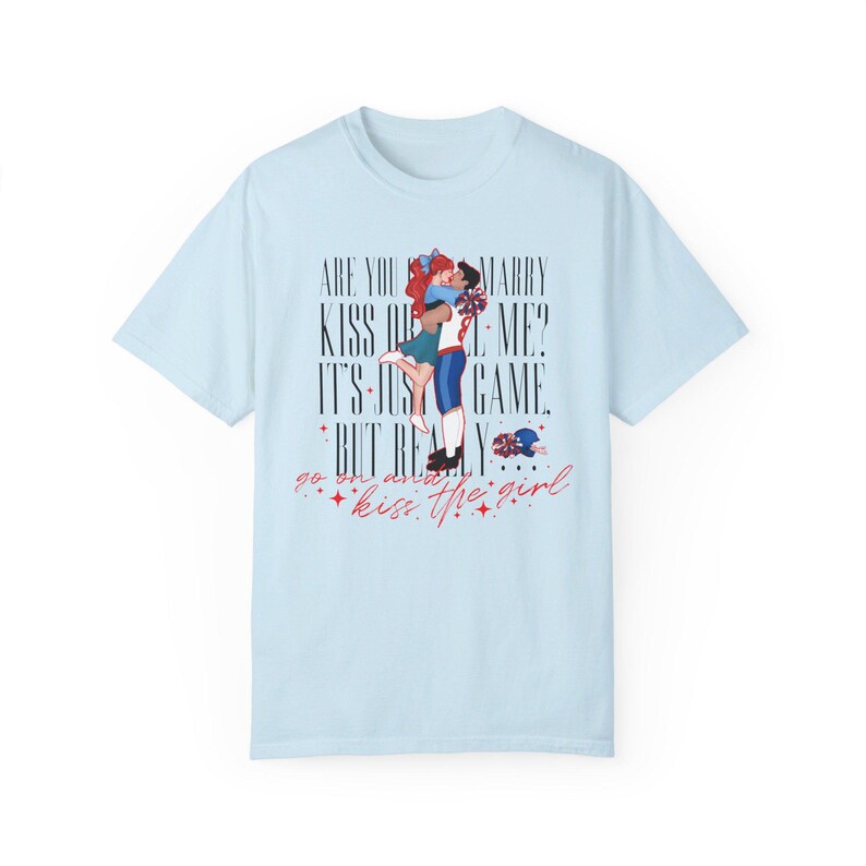 Ariel x High School - Kiss The Girl -The Little Mermaid Inspired - Unisex Comfort Colors T-shirt image 5