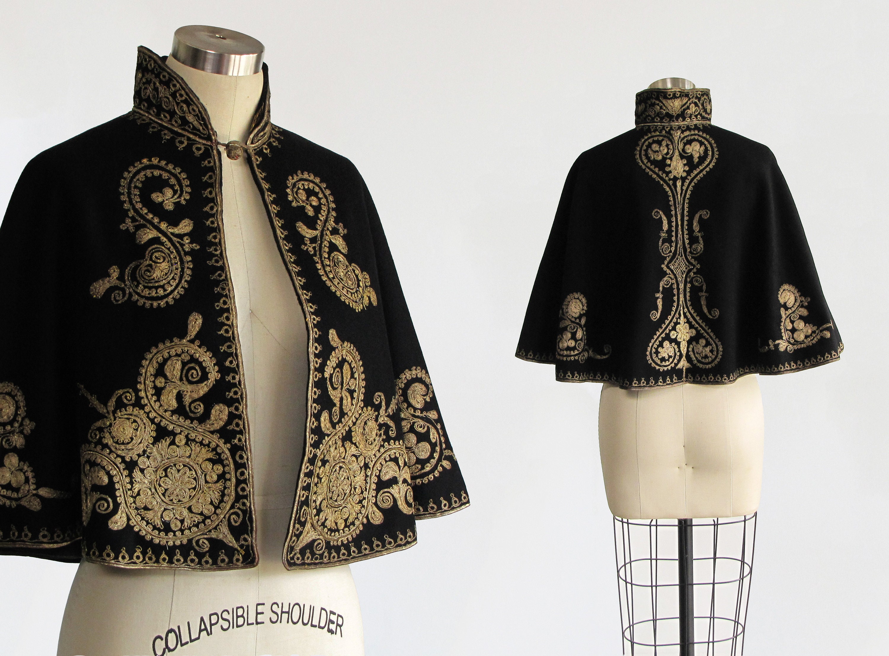Vintage Antique 1800s Antique Victorian Ottoman Cape / 1900s Vintage Antique 1800s Antique Victorian Ottoman Cape / 1900s