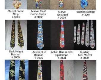 Super Heroes MC / DC Comics Necktie 1