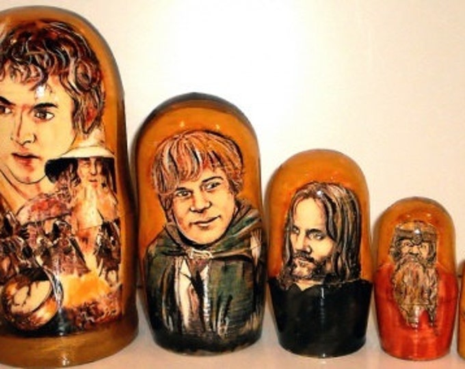 Nesting Doll Lord of the Rings,traditional Russian Toy,nesting Doll