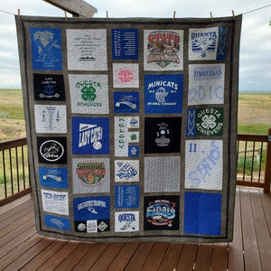 6 Examples of T-shirt Quilts Heirloom Quilt Memory Quilt - Etsy