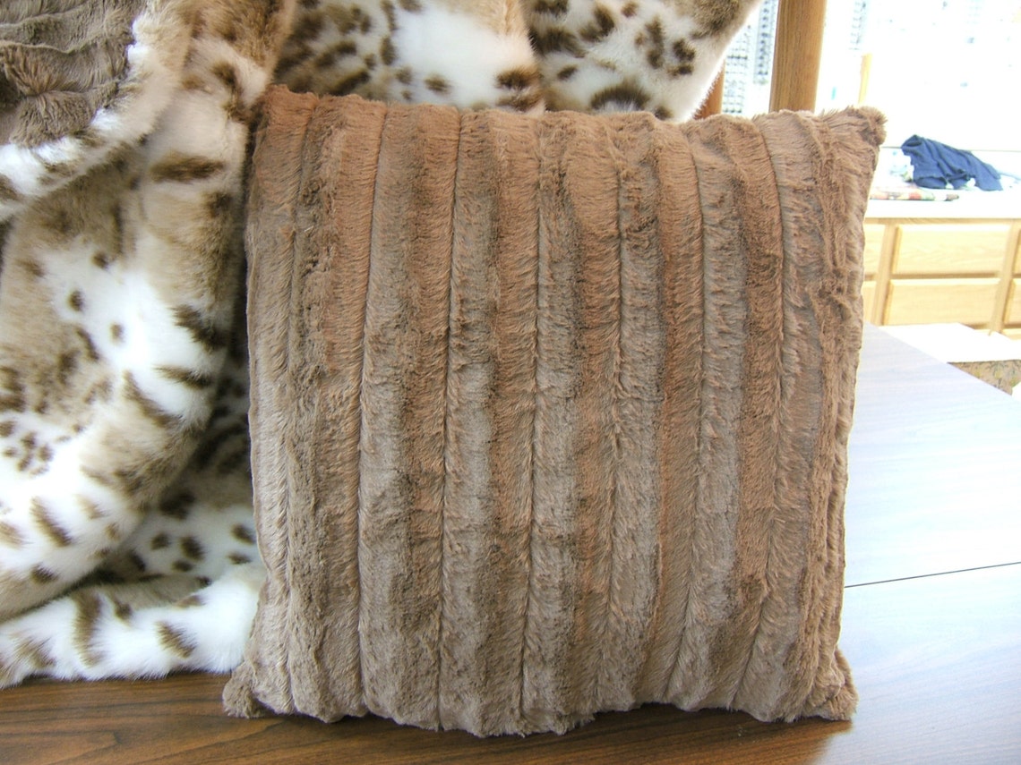 Faux Fur Pillow Luxurious Faux Fur Ultra Plush Pillow Soft - Etsy