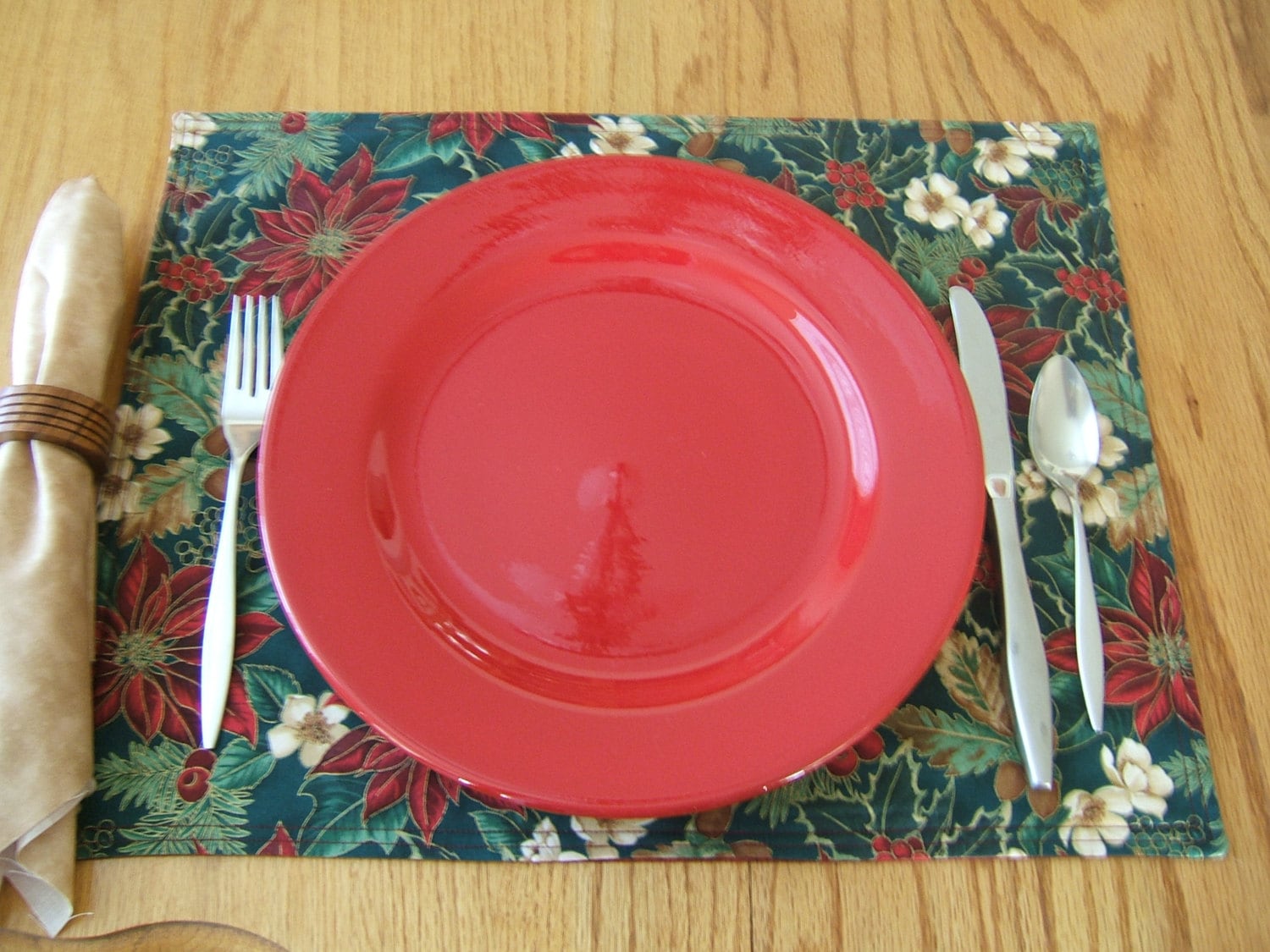 Christmas Placemat and Napkins Set Table Decorations Holiday Etsy