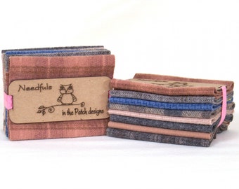 Hand Over Dyed Wool Fabric: Pre-Cut Felted Wool Pieces