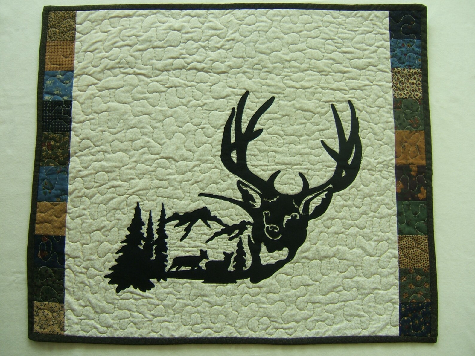 Quilted Wall Hanging Deer Wall Hanging Outdoor Wall Hanging Etsy
