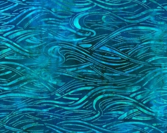 Totally Tropical 3, Artisan Batiks for Robert Kaufman Fabrics, Item AMD-14929-76 Regatta, Continuous Pattern