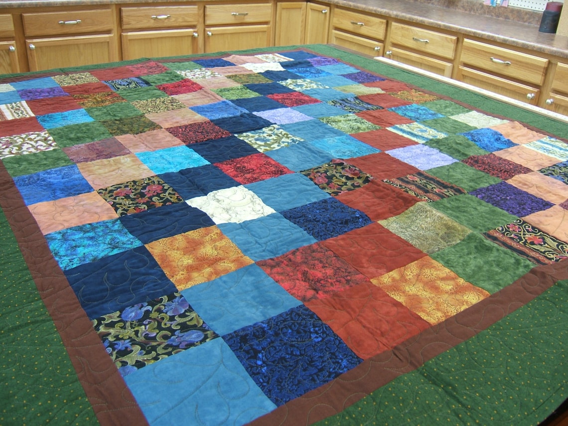 Lap Quilt Unisex Quilts Quilts for Men Darker Masculine Etsy