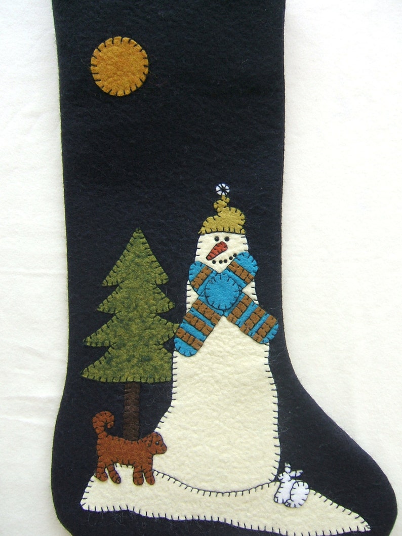 Wool Felt Christmas Stocking Golden Retriever Hand Etsy Canada