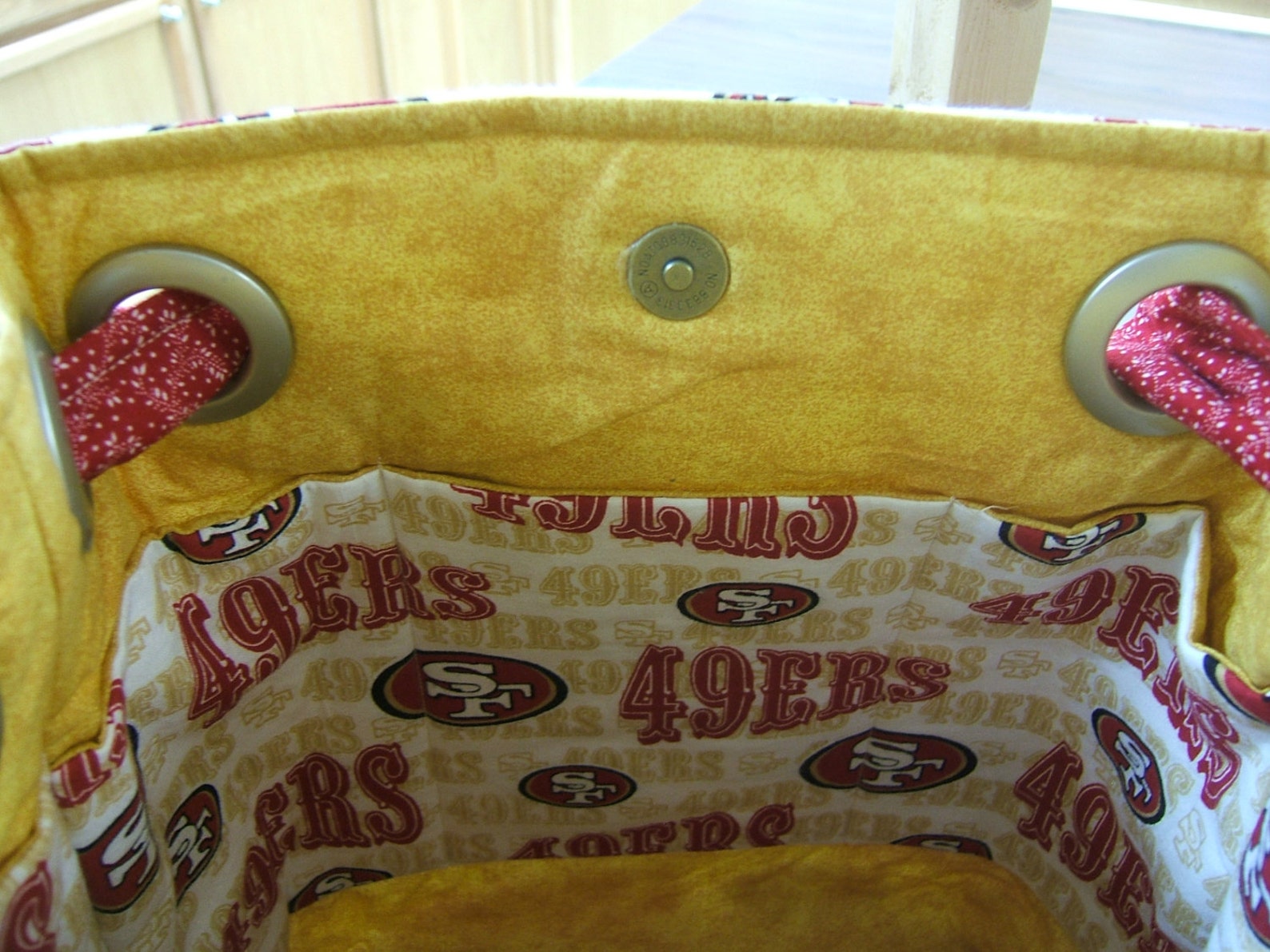 Fabric Purse 49er Purse Sports Themed Purse Shoulder Bag Etsy