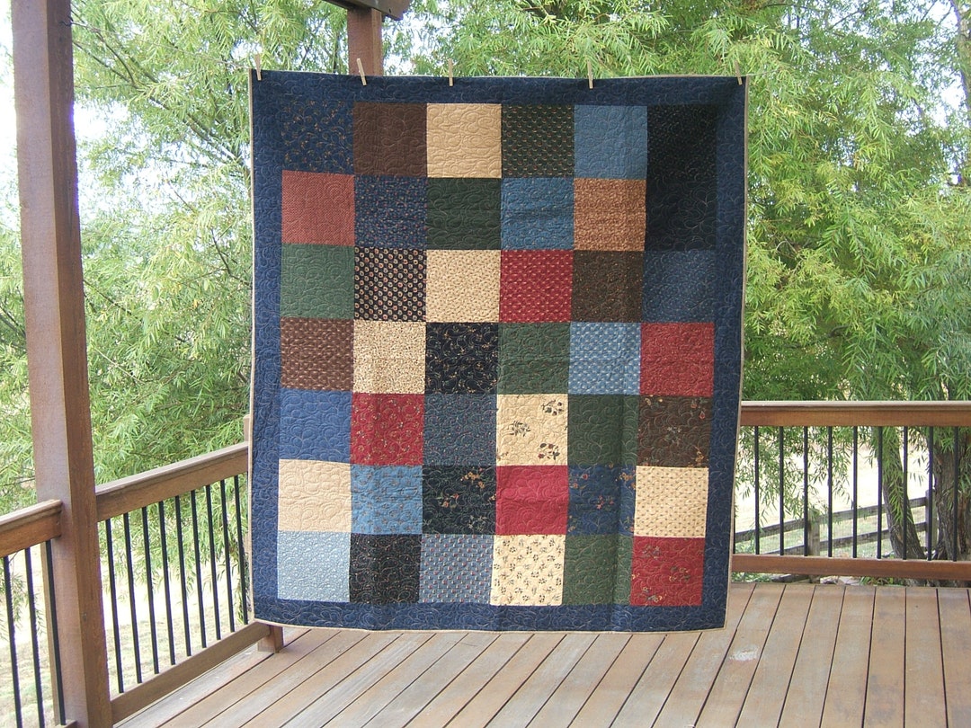 Bed Quilt Lap Quilt Patchwork Quilt Handmade Quilt Quilted - Etsy