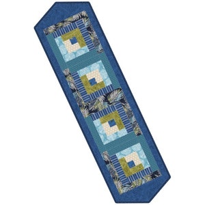 Turtle Bay Table Runner Quilt Kit, Nautical Patchwork Fabric