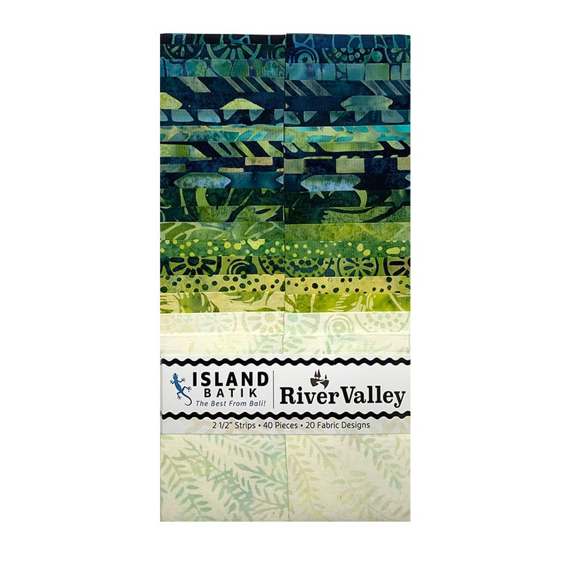 River Valley Batiks Island Strips Island Batik Fabrics 40 image 0