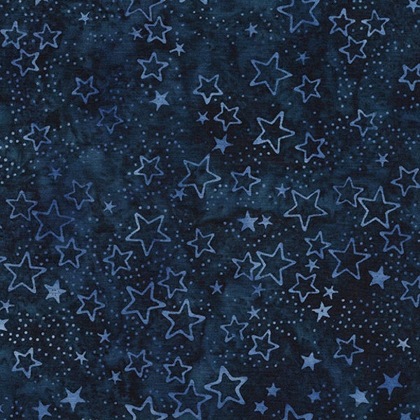 Freedom 2 Collection, by Kathy Engle, Island Batik, Yardage, #122039584 Ravine, Shooting Stars, Perfect for Borders/Backing, Retired Line