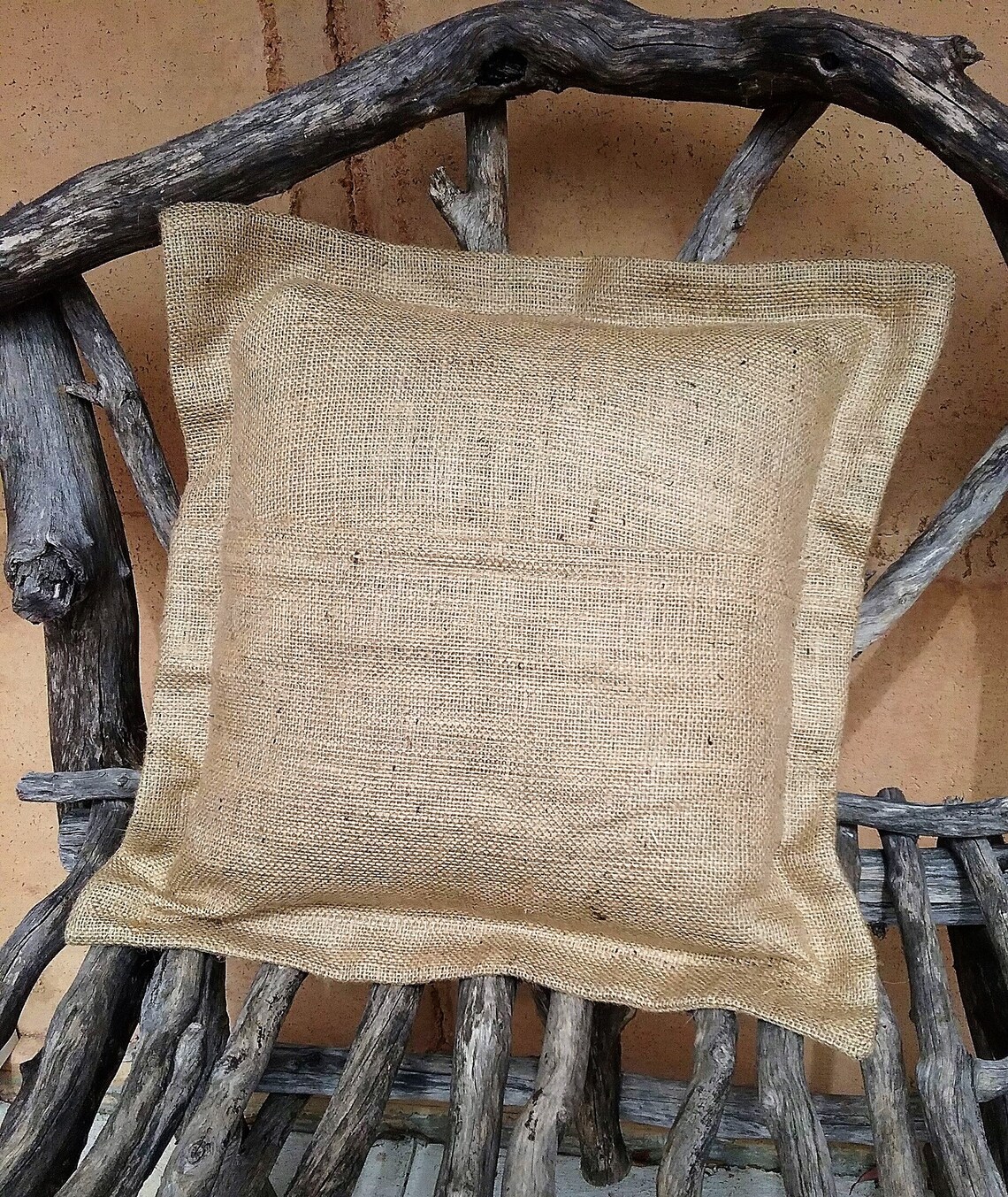 Stylish Cushion Cover Rustic natural Burlap fabric eco Etsy