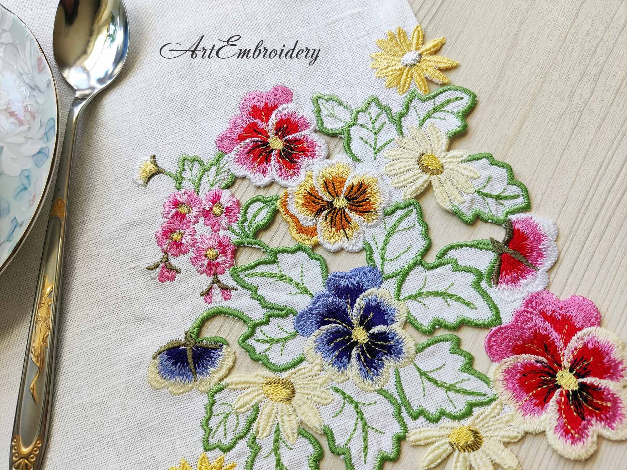 UND FLOWER RAISED EMBROIDERY TOPグリーン AMERI(アメリ) UND FLOWER RAISED EMBROIDERY TOPノーカラー刺繍