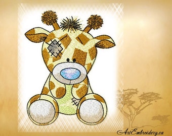 Giraffe - Machine Embroidery Designs Set for a Babies and Children of a series "Old Toy"