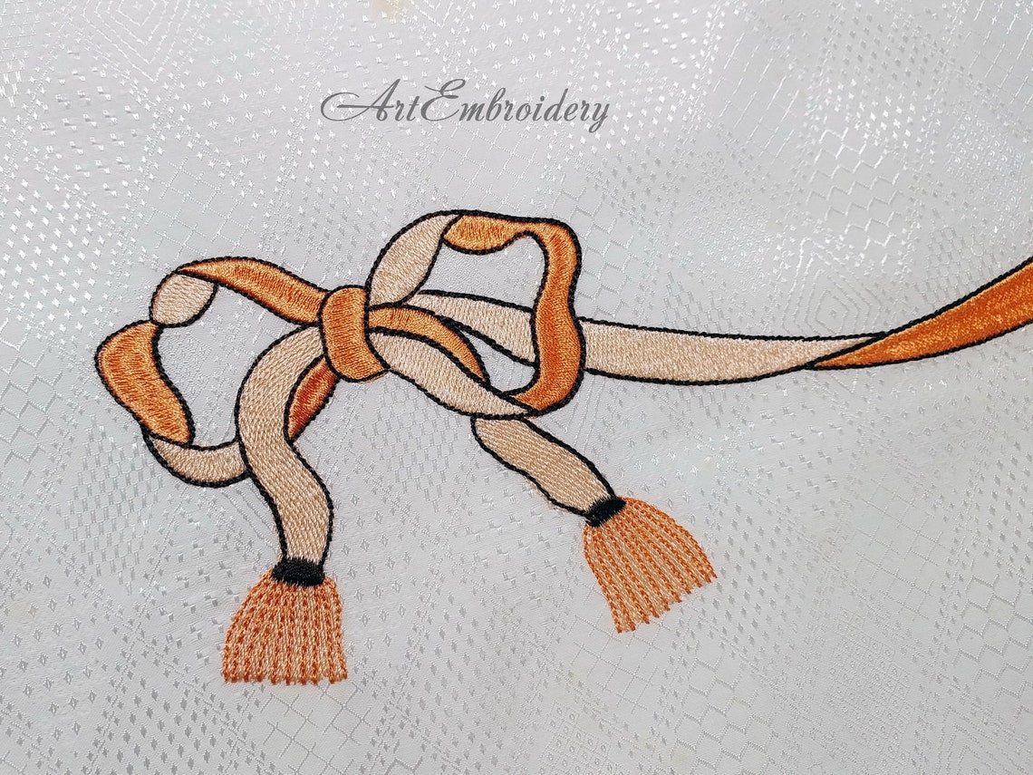 Vintage Bow Machine Embroidery Vintage Designs Set 3 Etsy