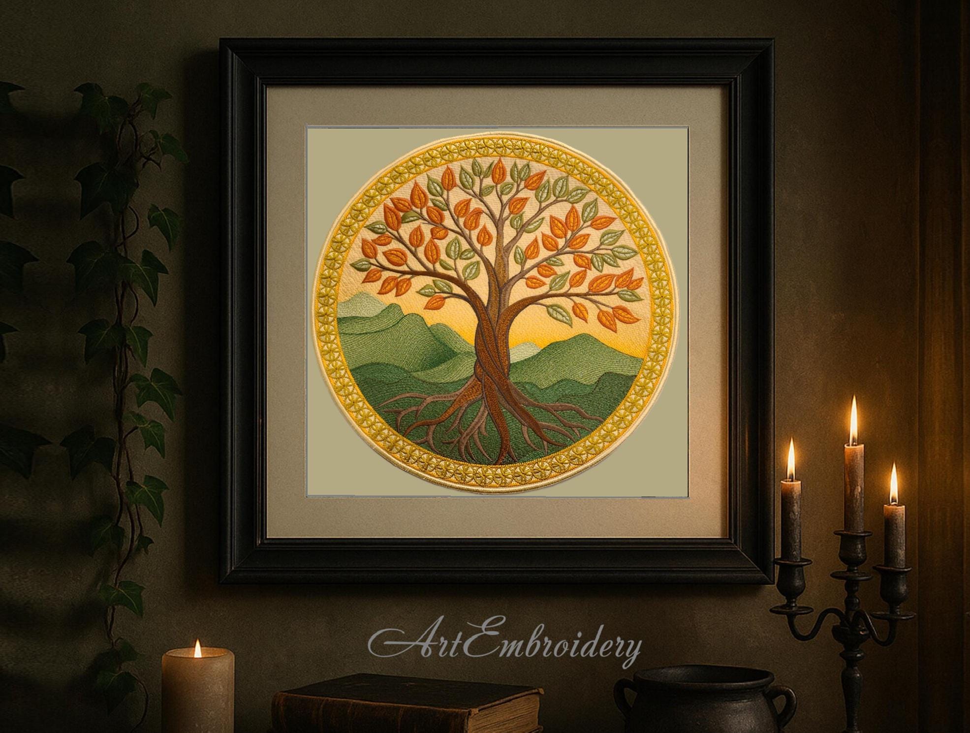 Tree of Life - 4 Machine Embroidery Designs, 4 Sizes, Hoop From 6x6" to ...