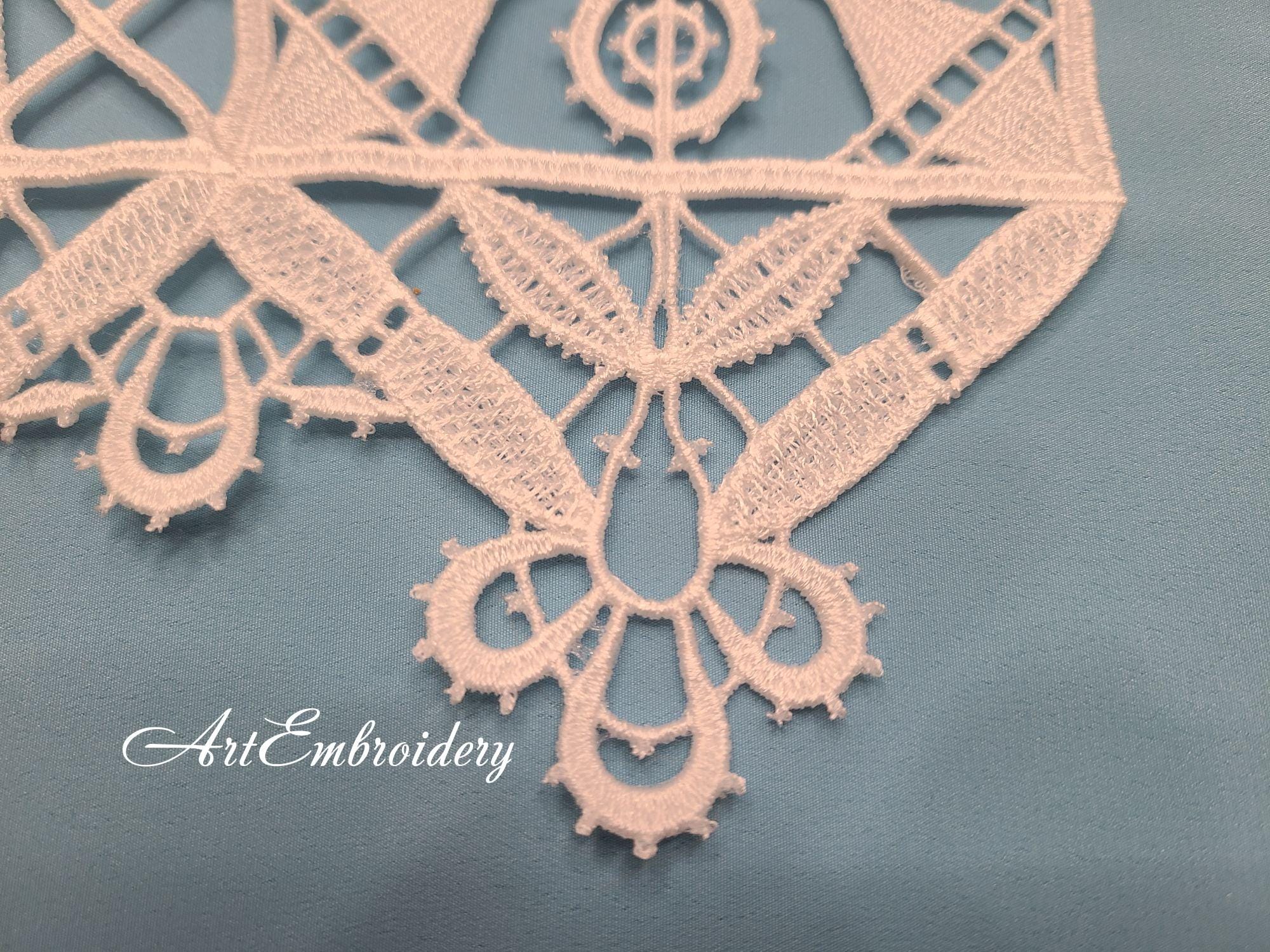 Reticella Renaissance FSL Renaissance Reticella - Machine Embroidery Lace Designs for Hoop ...
