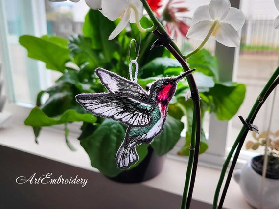 FSL Anna's Hummingbird - ITH Project Machine Embroidery Free
