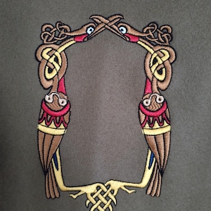 Celtic Two Intertwined Birds - Machine  Embroidery Designs Set 2