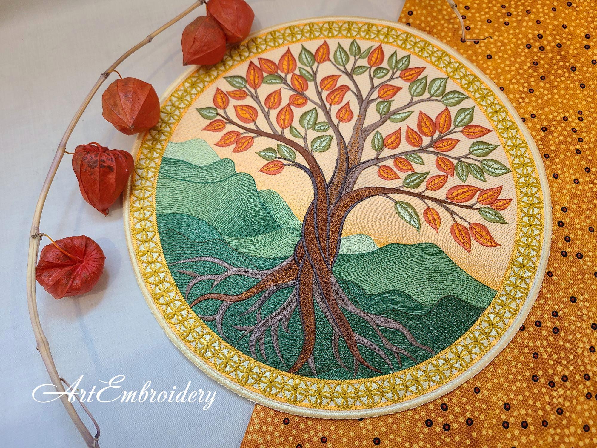 Tree of Life - 4 Machine Embroidery Designs, 4 Sizes, Hoop From 6x6" to ...
