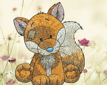 Fox - Machine Embroidery Designs Set for a Babies and Children of a series &quot;Old Toy&quot;