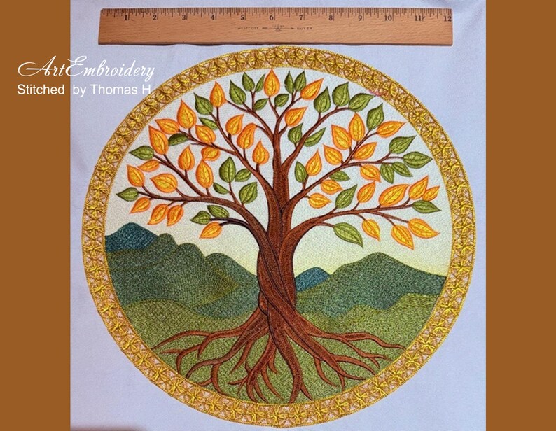 Tree of Life - 4 Machine Embroidery Designs, 4 Sizes, Hoop From 6x6" to ...