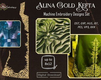 Alina Gold Kefta - Machine Embroidery Cosplay and Fashion Clothes  Designs Set for hoop sizes up to 8x12"