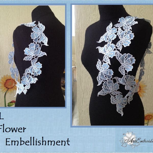 Embellissement de fleurs FSL - Machine à broder ITH Lace Designs Set pour cerceau 5x5 »