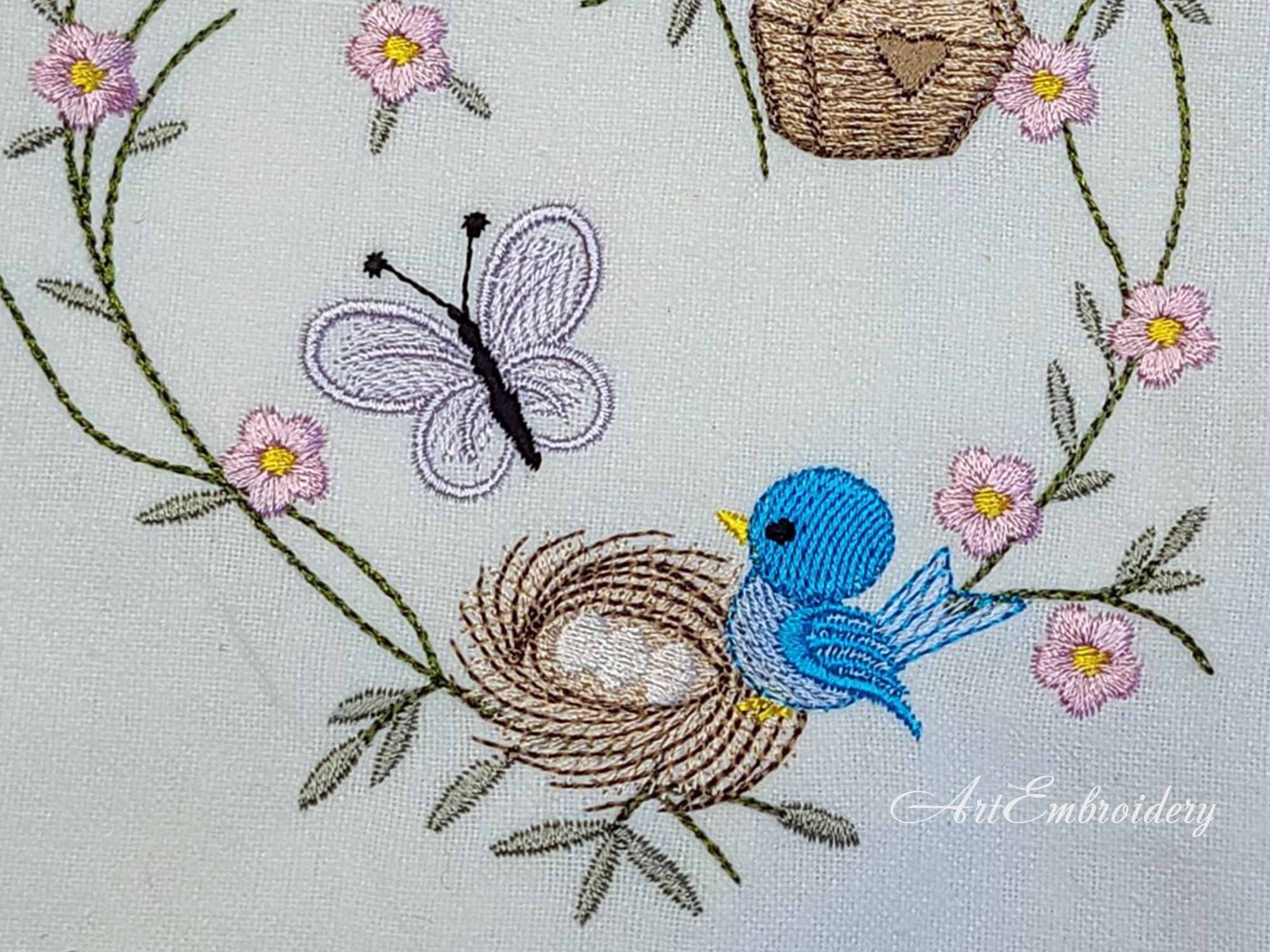 Birds Tweeting - Machine Embroidery Designs Set for Babie's