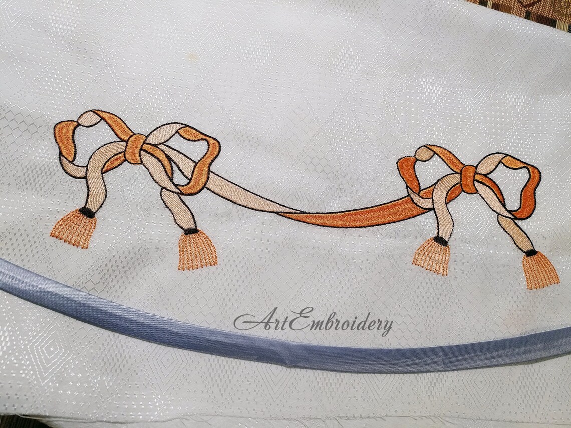 Vintage Bow Machine Embroidery Vintage Designs Set 3 Etsy