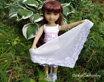 18th Century Dolls Fichu: Machine Embroidery Design (6x8, 8x16) (Digital Download)
