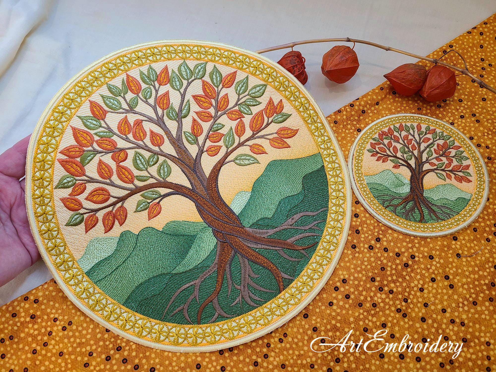 Tree of Life - 4 Machine Embroidery Designs, 4 Sizes, Hoop From 6x6" to ...