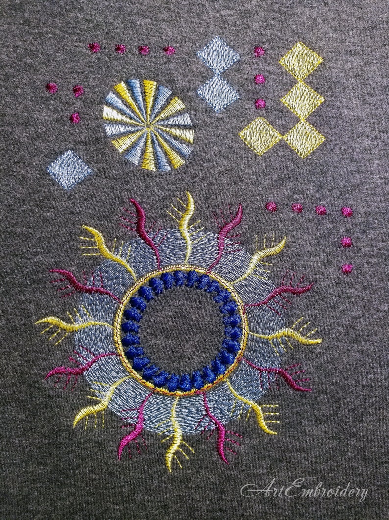 Geometric panel machine embroidery designs set of single and  etsy Geometric panel machine embroidery designs set of single and  etsy