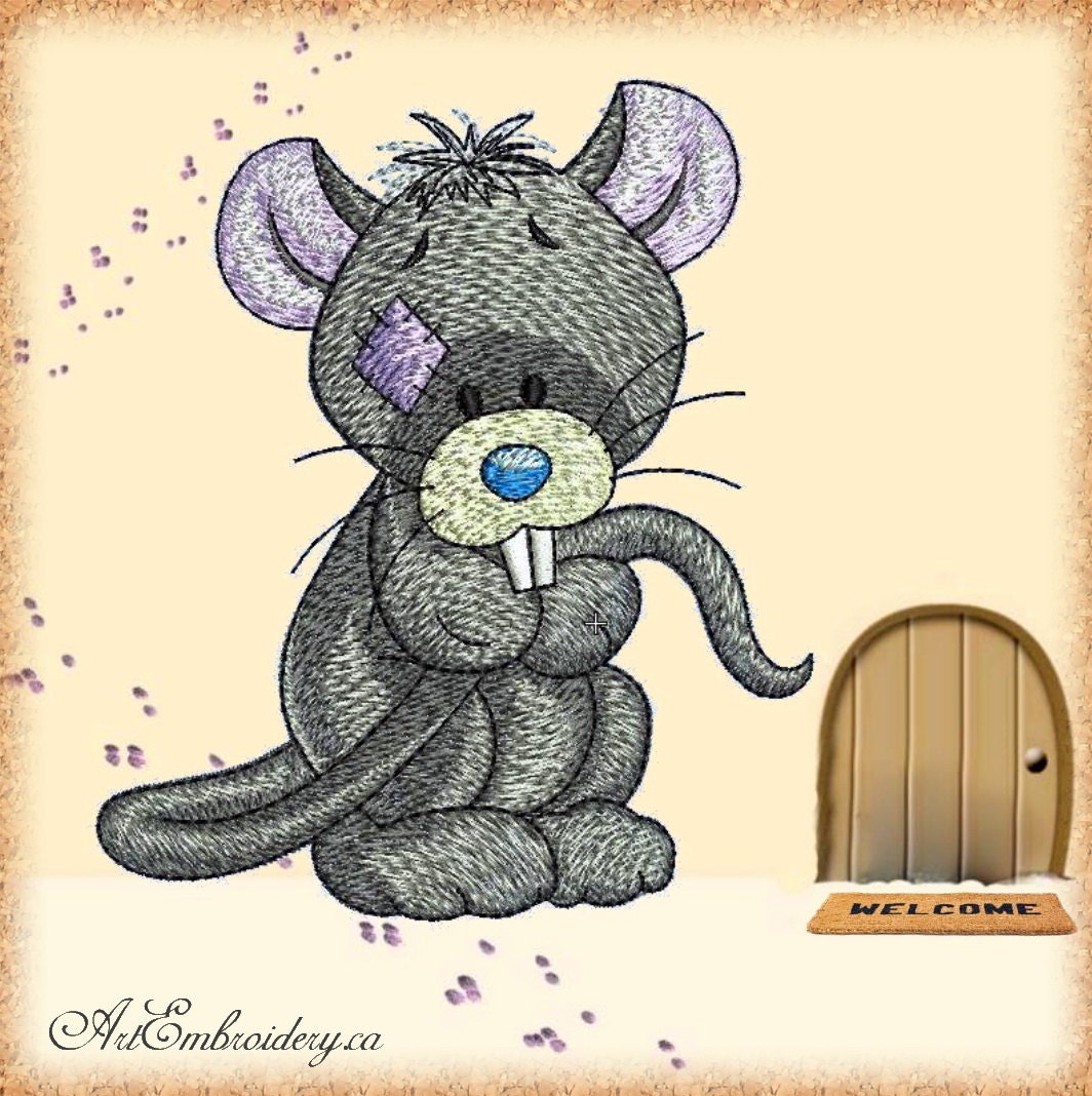Rat machine embroidery designs set for a babies and children  etsy Rat machine embroidery designs set for a babies and children  etsy