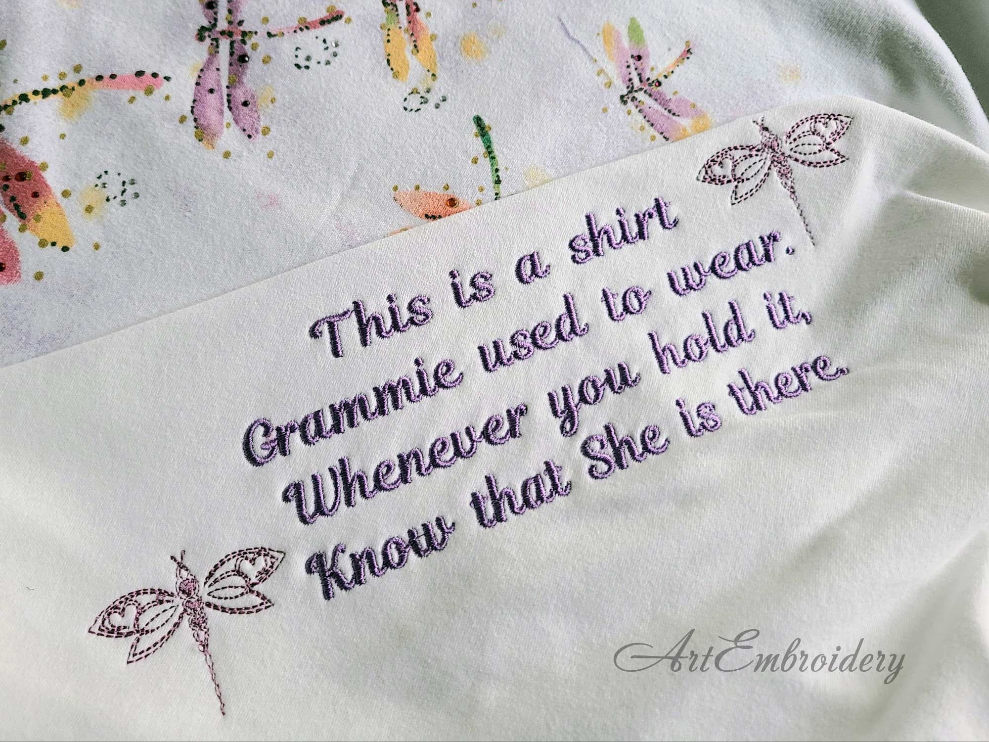 Memory Grammie Pillow Poem Machine Embroidery Designs Set Etsy