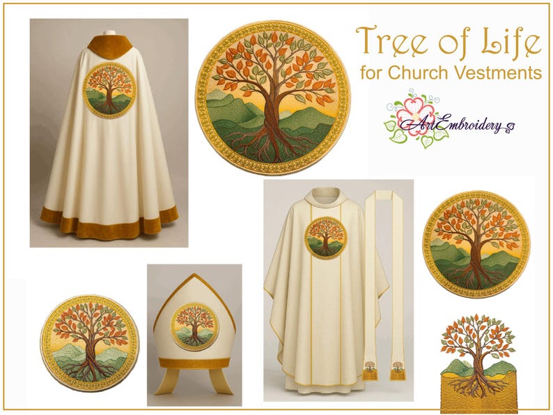 Tree of Life - 4 Machine Embroidery Designs, 4 Sizes, Hoop From 6x6" to ...