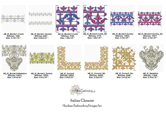 Italian Chemise Machine Embroidery Historical 16 Century