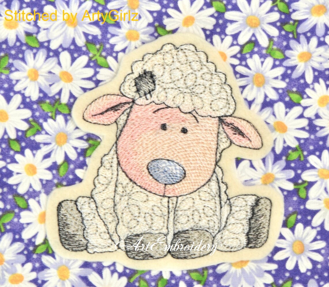 Sheep Machine Embroidery Designs Set for a Babies and Etsy