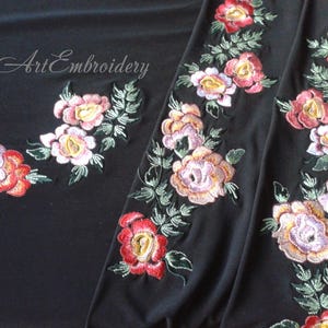 Rabi Roses - Floral Border Embroidery Designs Set