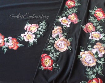 Rabi Roses - Floral Border Embroidery Designs Set