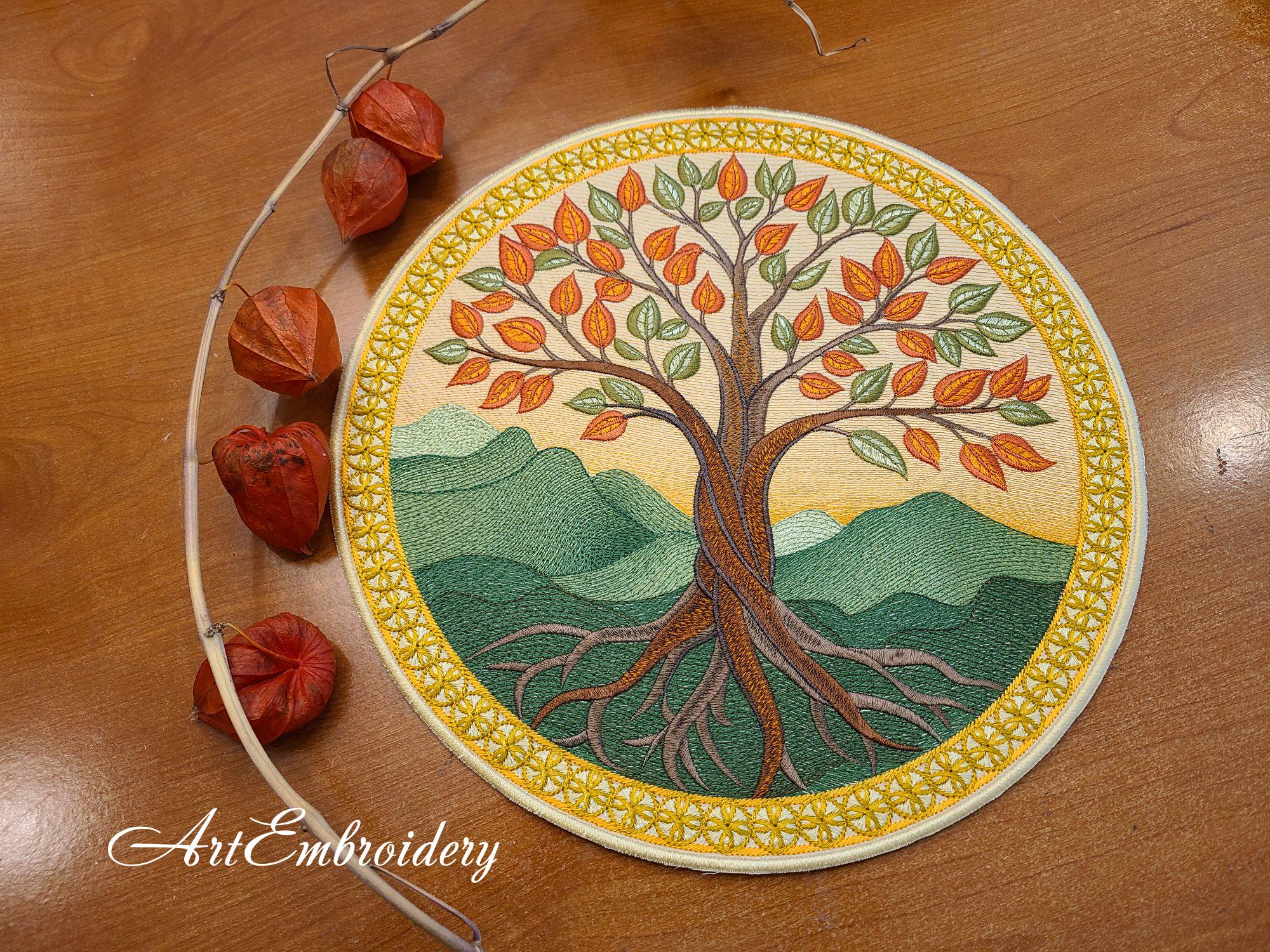 Tree of Life - 4 Machine Embroidery Designs, 4 Sizes, Hoop From 6x6" to ...