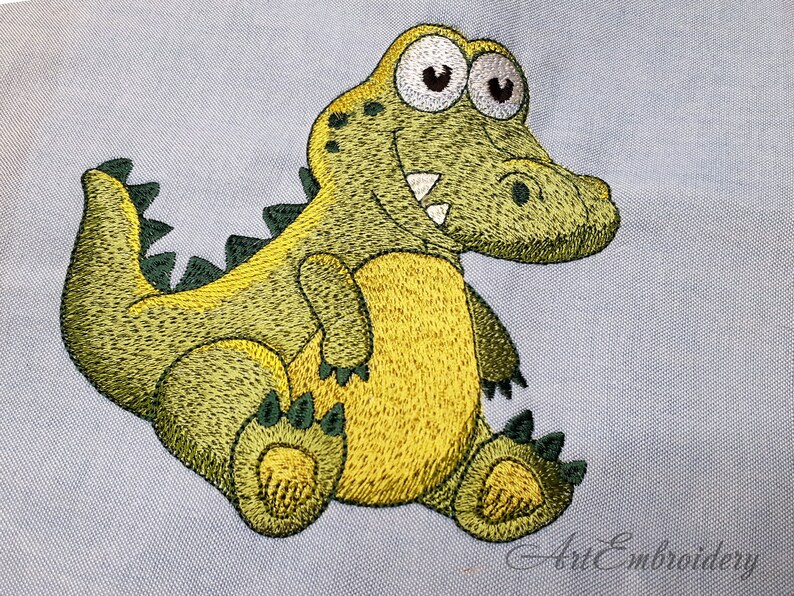 Croc Old Toy Machine Embroidery Design in Two Sizes Etsy