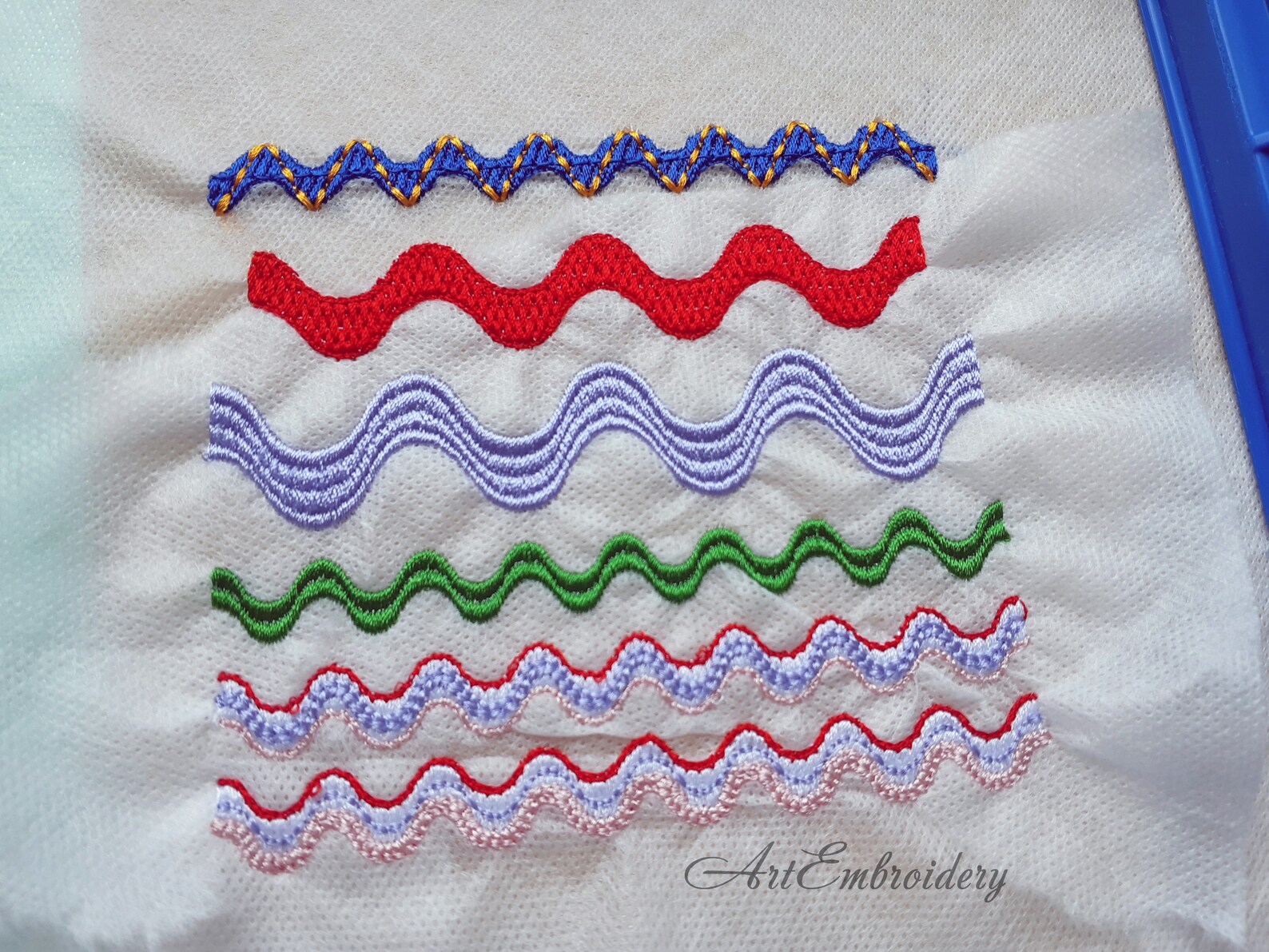 FSL Rick Rack Ribbon Machine Embroidery Designs Set of Six Etsy