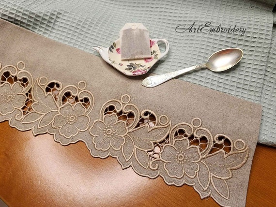 Nico Floral Cutwork Border - Machine Embroidery Designs Set