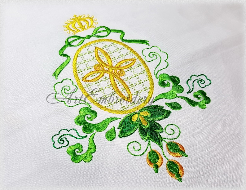 Oval Christening Machine Embroidery Designs Set for Gown Etsy Canada