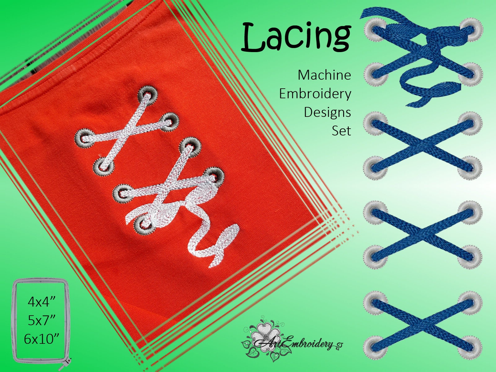 レース幅 78 mm - マルチフープ用機械刺繍デザインセット - Etsy 日本